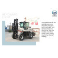 New best selling off-road all terrain forklift truck with cab